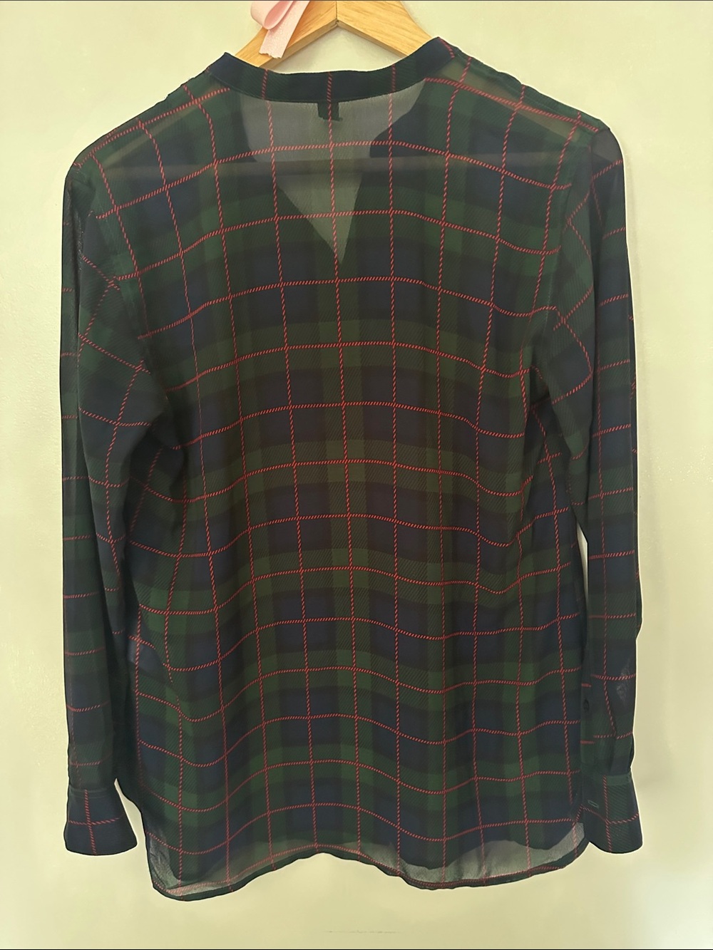 Chaps Plaid Button-Up Blouse - Picture 5 of 7